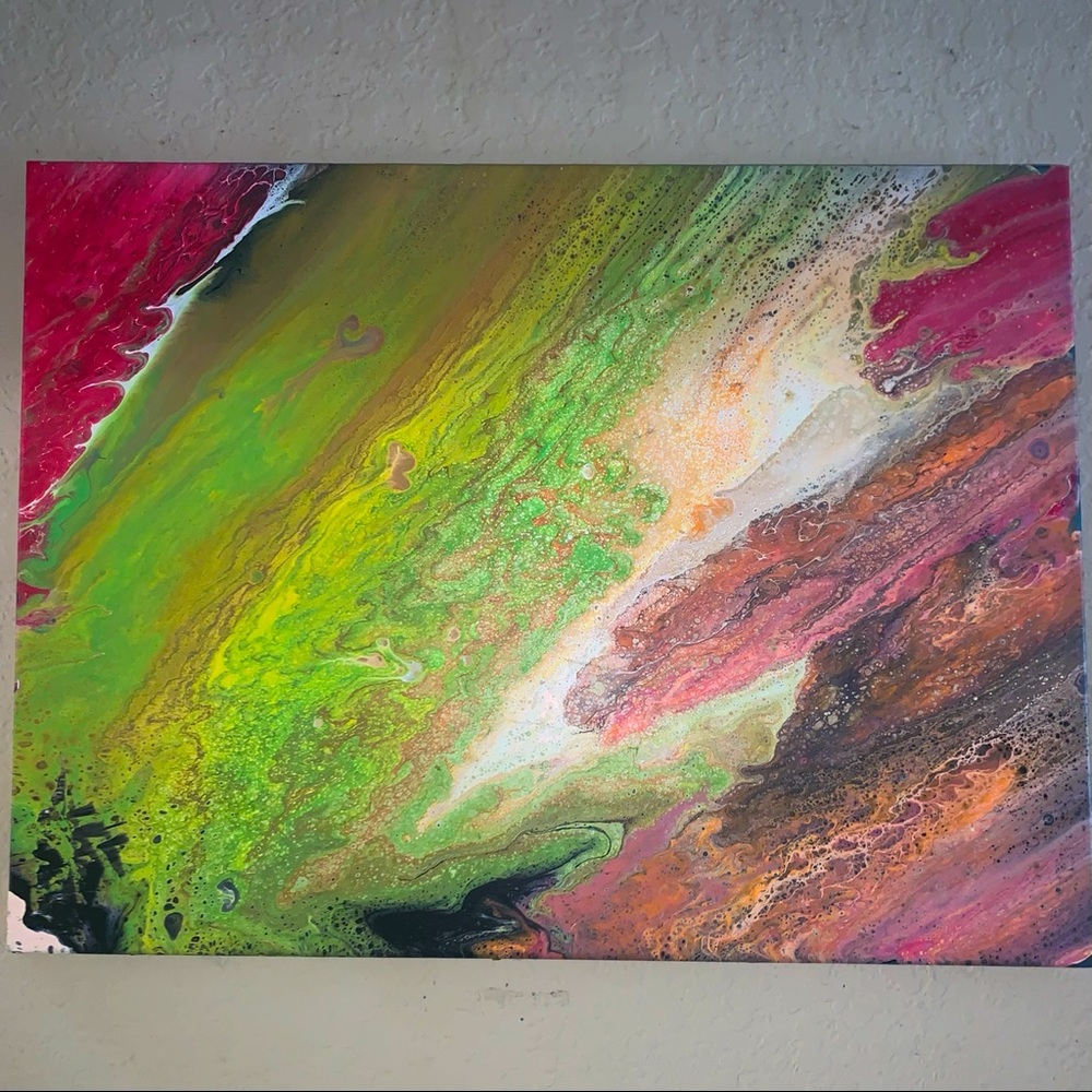 Acrylic Flow Painting Decor